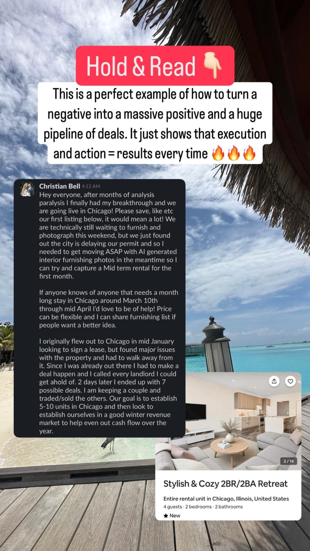 Student turning analysis paralysis into seven possible deals in Chicago